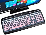 Cover tastiera per tastiera Logitech MK320 MK330 K330 Wireless Desktop Keyboard, Logitech MK320-YR002/Y-R0009 Accessori - Gradual Pink