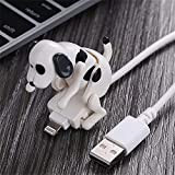 Creative Cute Funny Humping Dog Fast Charger Cable Stray Dog Charging Cable, Moving Spotty Dog Toy Smartphone Cable Charger, Android ...