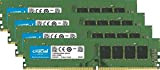 Crucial 32GB Kit (8GBx4) DDR4 2133 MT/s (PC4-17000) DR x8 DIMM 288-Pin - CT4K8G4DFD8213