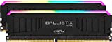 Crucial Ballistix MAX BLM2K8G40C18U4BL RGB, 4000 MHz, DDR4, DRAM, Memoria Gaming Kit per Computer Fissi, 16GB (8GBx2), CL18, Nero