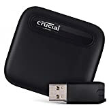 Crucial CTUSBCFUSBAMAD X6 da 1TB SSD portatile - Fino a 540 MB/s - USB 3.2 - USB-C - CT1000X6SSD9 + ...