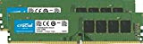 Crucial RAM Kit da 32GB (2x16GB) DDR4 3200MHz CL22 (o 2933MHz o 2666MHz) Memoria Desktop CT2K16G4DFRA32A
