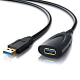 CSL - Cavo ripetitore USB - Prolunga USB 3.2 da 5m Metri Extention Cable Attivo con Ingresso per Alimentatore Esterno ...