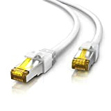 CSL-Computer - Cavo di rete CAT 7 da 25 m - Cavo Ethernet LAN Gigabit - 10000 Mbps - Cavo ...