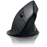 CSL - Nuovo Mouse Wireless Verticale – Collegabile con chiavetta USB 2,4GHz o Bluetooth Integrato - 8 Pulsanti - Selettore ...