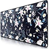 CSL - XXL Mousepad Gaming 900 x 400mm „Flowers“ - Tappetino Mouse Gaming Extralarge - Migliora precisione e velocità - ...