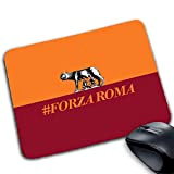 csm Informatica Tappetino Mouse Roma Calcio Personalizzabile #FORZAROMA Lupa