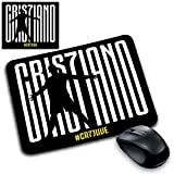 csminformatica Tappetino Mouse Pad Personalizzabile Gadget Compatibile per Tifosi di CR7 Juventus 7 Ronaldo Campione Bianconero Cristiano Ronaldo