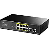 Cudy FS1010P Switch Ethernet 8+2 Porte Poe+ 120W, 8 Porte 10/100Mbps Poe+, Switch Unmanaged, CCTV/VLAN, No Alimentazione Aggiuntiva, 802.3af/at, Versione ...
