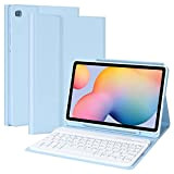 Custodia con Tastiera per Galaxy Tab S6 Lite 2020 10.4 (SM-P610/P615),Cover Sottile Per Tablet Intelligente con Tastiera Bluetooth Rimovibile Con ...