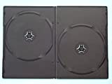 Custodia protettiva per DVD, doppia, 7 mm, confezione da 100, colore: nero
