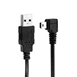 CY Cavo dati maschio Mini USB tipo 5 pin maschio ad angolo sinistro da 90 gradi a USB 2.0 maschio ...
