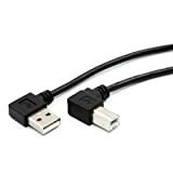 CY cavo USB 2.0 A maschio a B maschio ad angolo retto 90 gradi stampante con angolare sinistro 100 cm
