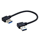CY USB 3.0 tipo A maschio 90 gradi ad angolo sinistro a USB 3.0 tipo A ad angolo retto cavo ...