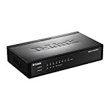 D-Link DES-1008PA Router Switch Fast Ethernet 10/100, 8 Porte PoE, Nero/Antracite