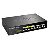 D-Link DGS-1008P Switch 8 Porte 10/100/1000 Gigabit, Power Over Ethernet, No Alimentazione Aggiuntiva, nero