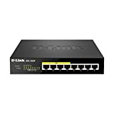 D-Link DGS-1008P switch di rete Non gestito Gigabit Ethernet (10/100/1000) Nero Supporto Power over Ethernet (PoE)