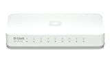 D-Link GO-SW-8E Switch Desktop, Fast Ethernet 10/100Mbps, RJ45, Plug & Play, 8 Porte, Bianco