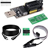 DAOKAI CH341A 24 25 Series EEPROM Flash BIOS USB Programmer Module per 93CXX, con SOIC8 SOP8 Flash Chip Free Disassembly ...