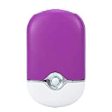 Dekaim Mini Ventilatore, 3 Colori Raffreddamento Portatile Mini Ventilatore USB Aria condizionata Estensione per Ciglia Colla Strumento ad Asciugatura Rapida(Viola)