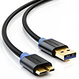 deleyCON 0,5m Cavo Micro USB 3.0 - USB A Maschio a Micro B Maschio - Fino a 5 Gbps - ...