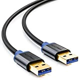 deleyCON 3,0m USB 3.0 Super Speed Cavo Dati - USB A (Maschio) a USB A (Maschio) Velocità di Trasferimento fino ...