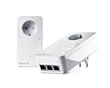 Devolo — Adattatore di rete Magic 2 LAN Triple, Starter-Set, Ethernet, Powerline, 2400 Mbit/s, bianco