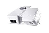 devolo dLAN 550 WiFi Starter Kit Powerline, WiFi Tramite Presa di Corrente, 1x Porta LAN, 2x Adattatore Powerlan, Adattatore di ...