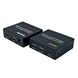 DGODRT HDMI KVM USB Extender 50m / 165ft, HDMI Extender Ethernet USB Trasmissione Cat5e Cat6 Full HD, Supporto Loop Out ...