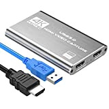 DIGITNOW! Scheda Registrazione Video HDMI, 4K dispositivo di acquisizione video HDMI USB 3.0, Full HD 1080P per la registrazione di ...