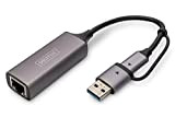 Digitus Adattatore Ethernet USB3.0/USB C 3.1 a 2.5G