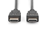 Digitus AK330107010S Cavo di Collegamento HDMI 4K 3D con Ethernet Connettori Dorati, 1 mt, Nero, 1.0 m, UHD 4K - ...