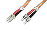 DIGITUS LWL cavo patch OM2 - 1 m LC a ST cavo in fibra ottica - LSZH - Duplex Multimode ...
