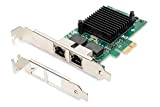 DIGITUS Scheda Gigabit Ethernet PCI Express, 2 porte