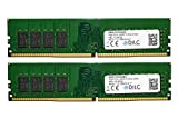 DILC, RAM DDR4 DIMM 8GB, 2 Memorie RAM per Computer Fisso, 2400Mhz, PC4-19200 (288 Pin), Single Rank, Compatibili con Scheda ...