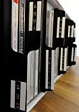 Divisori per raccolte di CD, con linguetta, verticali, colore: nero, 10 pezzi