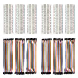 diymore 6PCS Jumper Wire Dupont Breadboard Kit,2 * 40 pezzi da M/F Maschio a Femmina, 2 * 40 pezzi da ...