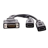 dms-59pin maschio a Dual HDMI 1.4 HDTV femmina splitter cavo di prolunga per PC scheda grafica