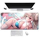 DMWSD Pad Mouse sovradimensionato Azur Lane Formidable Pool Party Party Anime Gioco Personaggi Cuciture Assessuale Anti-Skid Professionale Gaming Pad Mouse ...