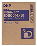 DNP ID600 4x6 Carta + Ribbon per 350 Fototessere o Stampe 10x15