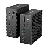 Docking station Thunderbolt 3 18 in 1 per laptop USB-C, ingresso 100 W, ricarica per laptop, telefono, DP 8K, Ethernet ...