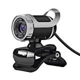 docooler Webcam USB Desktop Web Cam per Videochiamate con Microfono Fonoassorbente Incorporato per Laptop Desktop Computer PC