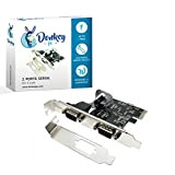 Donkey pc - Scheda seriale 2 porte RS232 su PCI Express. Scheda porta seriale PCI-Express adattatore di estensione 2 porte ...