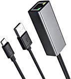 Dragon Trading - Adattatore Ethernet per Fire TV Stick e Chromecast, Chromecast Ultra 4K, Fire TV Cube,Chromecast 3/2/1,Micro USB a ...
