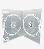 Dragon Trading Amaray - Custodia per DVD doppia trasparente (faccia su faccia), 14 mm, 10 pezzi