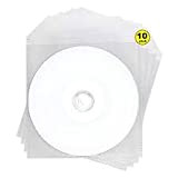 Dragon Trading, confezione da 10 DVD+R 8,5 Gb a doppio strato, stampabile, bianco, 8 buste in plastica trasparente
