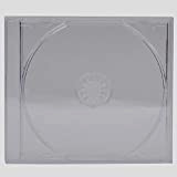 Dragon Trading® - Custodie per CD/DVD, 10,4 mm, per 1 disco con vassoio trasparente, confezione da 10