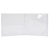 Dragon Trading® - Custodie per CD/DVD, 10,4 mm, per 1 disco con vassoio trasparente, confezione da 50