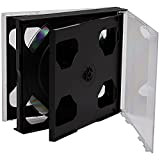 Dragon Trading - Custodie per CD DVD a 6 vie, 25 mm, per 6 dischi con vassoio nero, confezione da ...