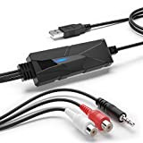 DriverGenius AV202 | USB Audio Interface Grabber - Scheda Di Acquisizione Audio 3.5MM Jack Stereo/RCA R/L A USB2.0